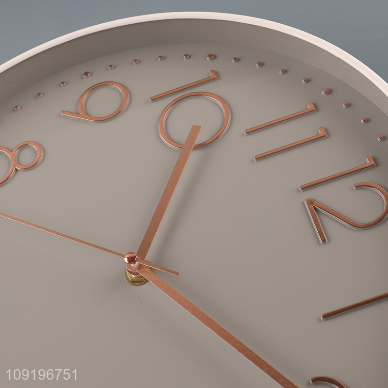 Factory Price Round Wall Clock Battery Operated Analog Wall Clock