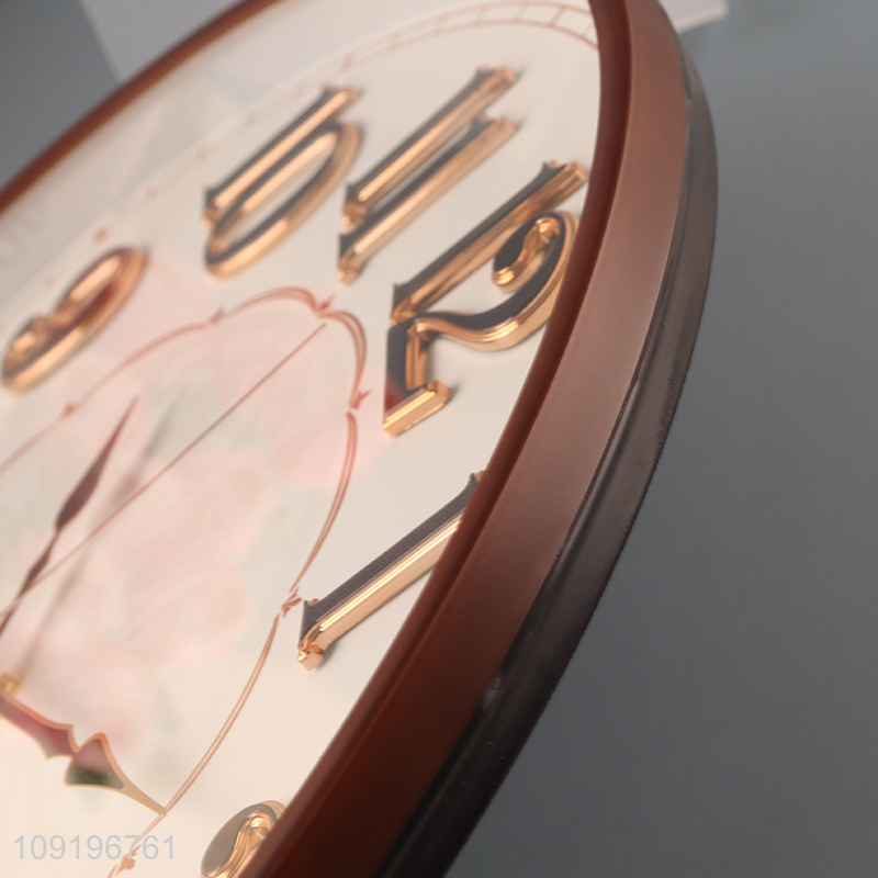 China Imports Round Quartz Wall Clock for Home Kitchen Bedroom