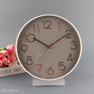Factory Price Round Wall Clock Battery Operated Analog Wall Clock