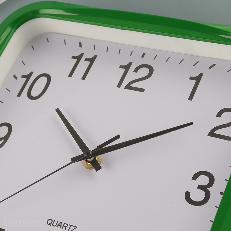 Online Wholesale Square Battery Operated Wall Clock for Home Office