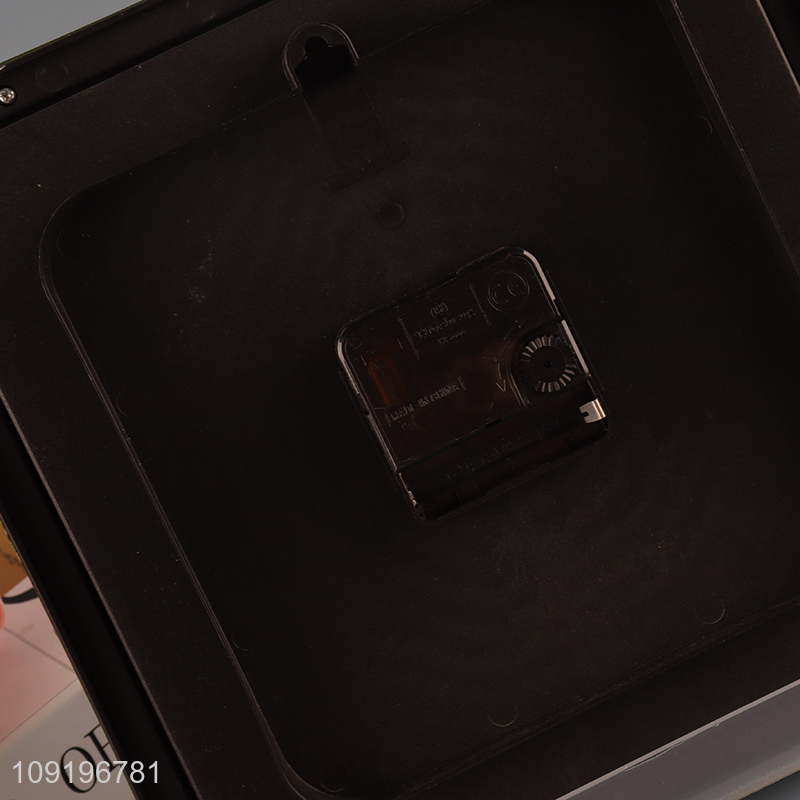 Online Wholesale Square Battery Operated Wall Clock for Home Office