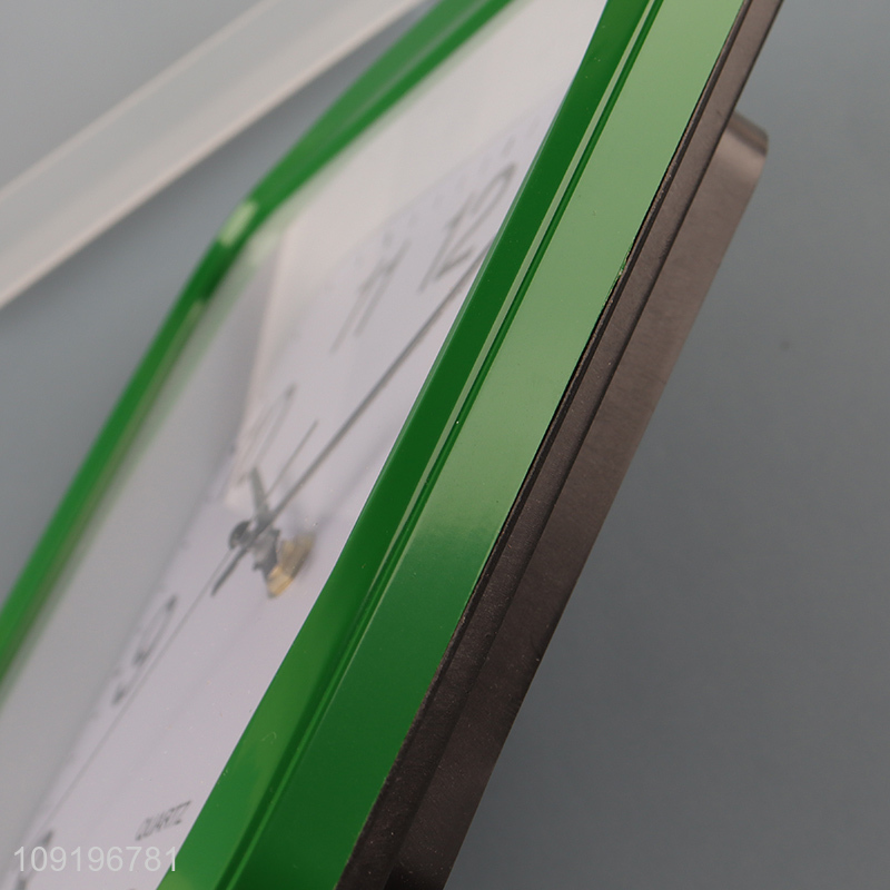 Online Wholesale Square Battery Operated Wall Clock for Home Office