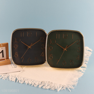 New Arrival Square Wall Clock for Living Room Kitchen Decoration