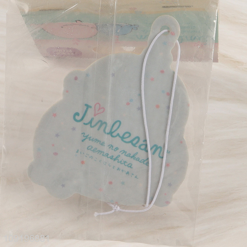 New arrival cartoon whale shape hanging car aromatherapy tablet