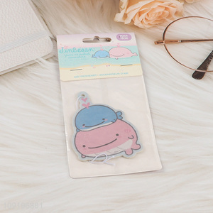 New arrival cartoon whale shape hanging car aromatherapy tablet
