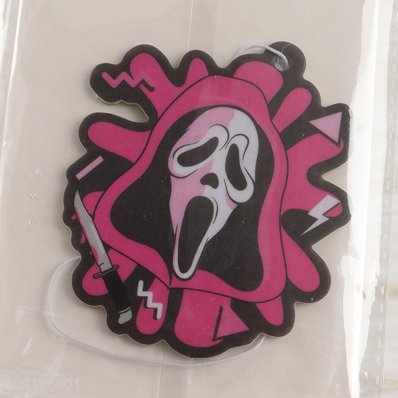 Low price ghost face hanging car aromatherapy tablet for sale