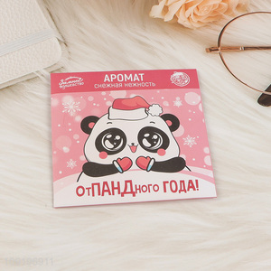 Top selling cartoon panda shape hanging car aromatherapy tablet