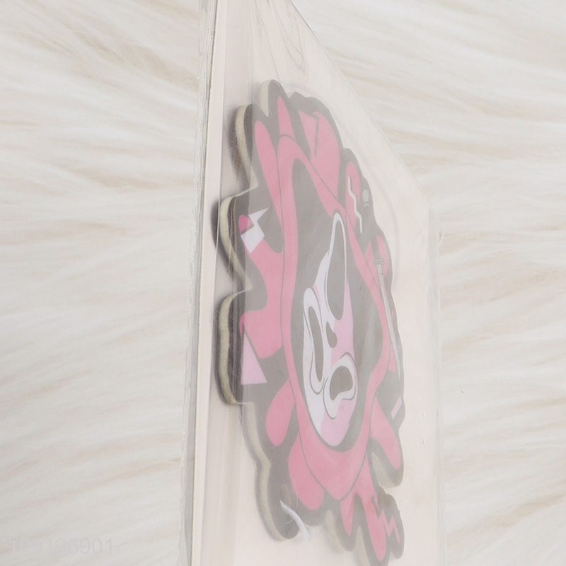 Low price ghost face hanging car aromatherapy tablet for sale