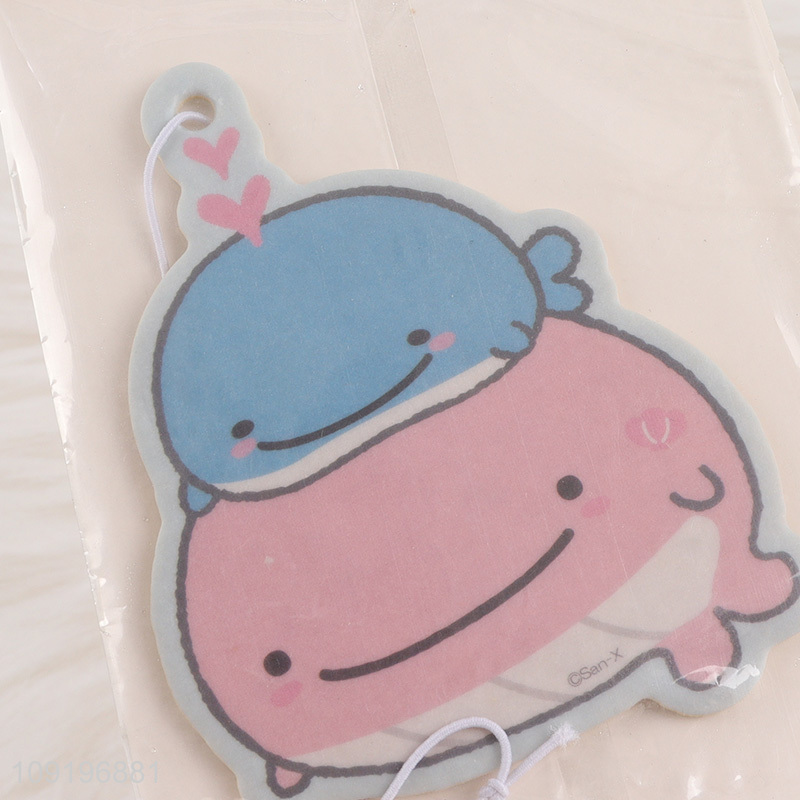 New arrival cartoon whale shape hanging car aromatherapy tablet