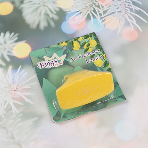 Yiwu market long lasting lemon car air freshener fragrance clips