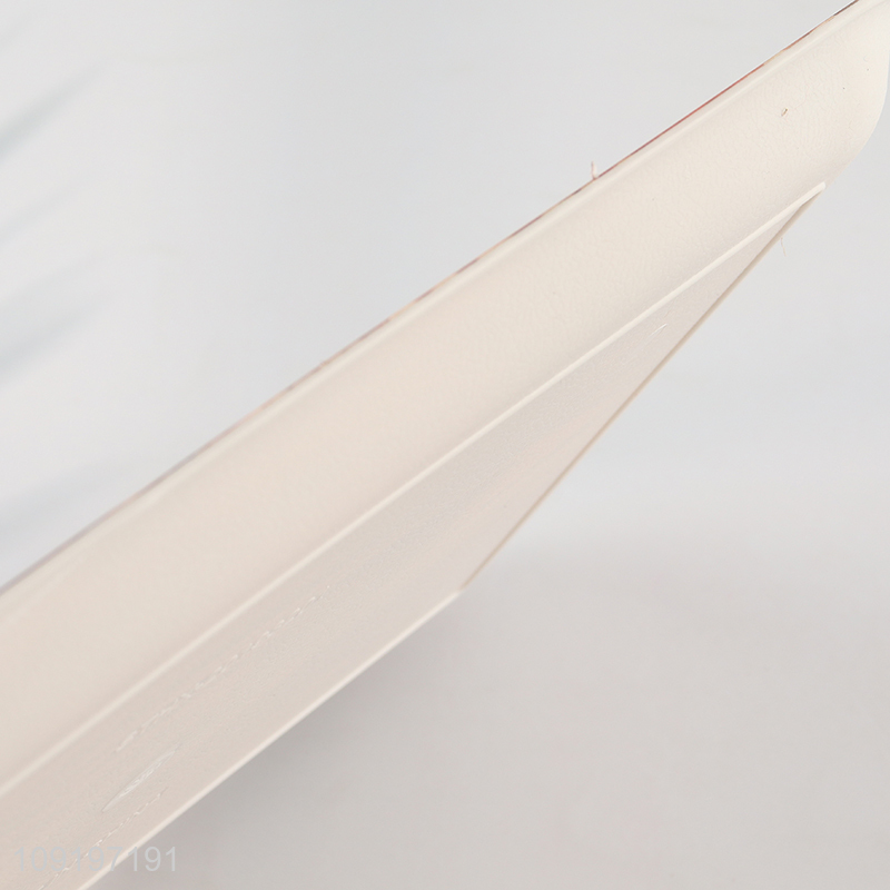 Good Quality Wood Grain Plastic Serving Tray Unbreakable Food Serving Tray