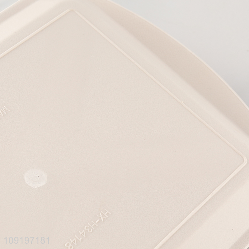 Online Wholesale Wood Grain Plastic Serving Tray Reusable Serving Platter