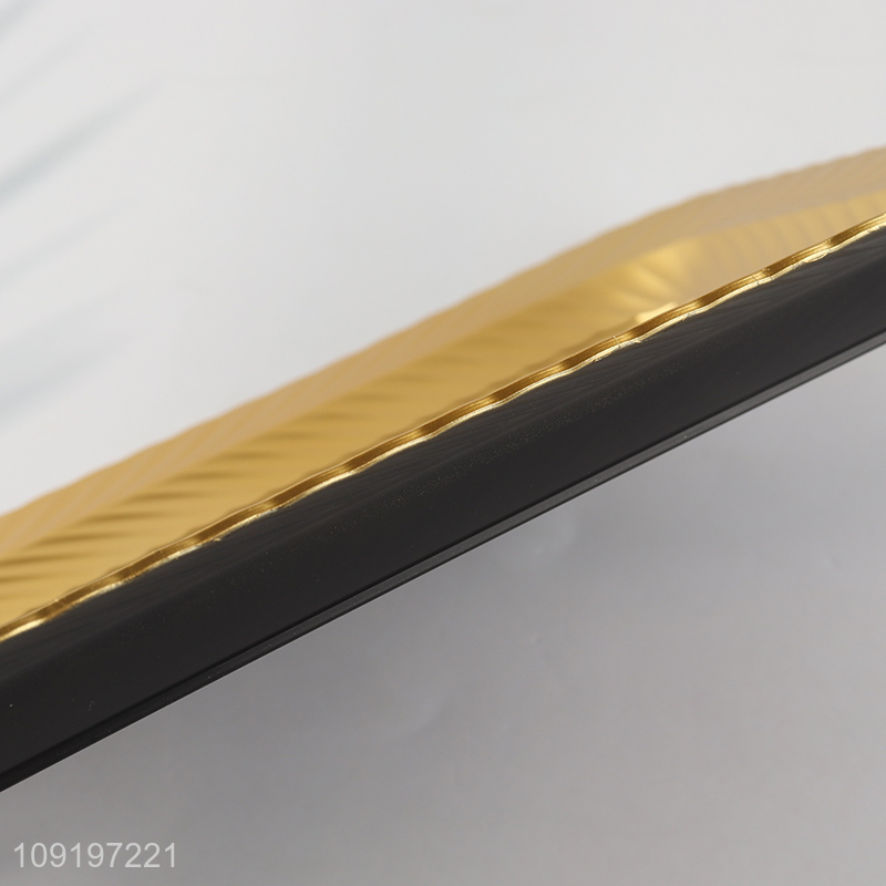 New Product Gold Plastic Serving Tray Plastic Food Serving Platter