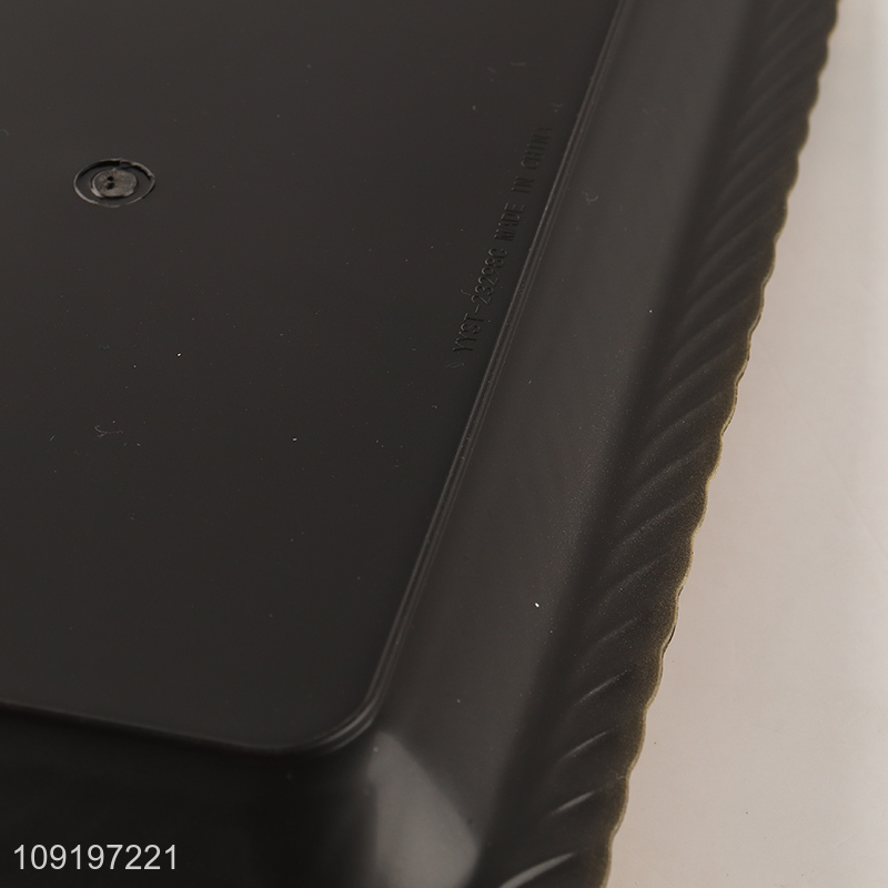 New Product Gold Plastic Serving Tray Plastic Food Serving Platter