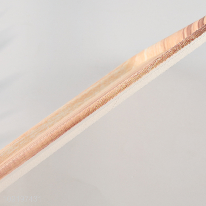 China Imports Plastic Serving Tray Wood Grain Plastic Food Serving Tray