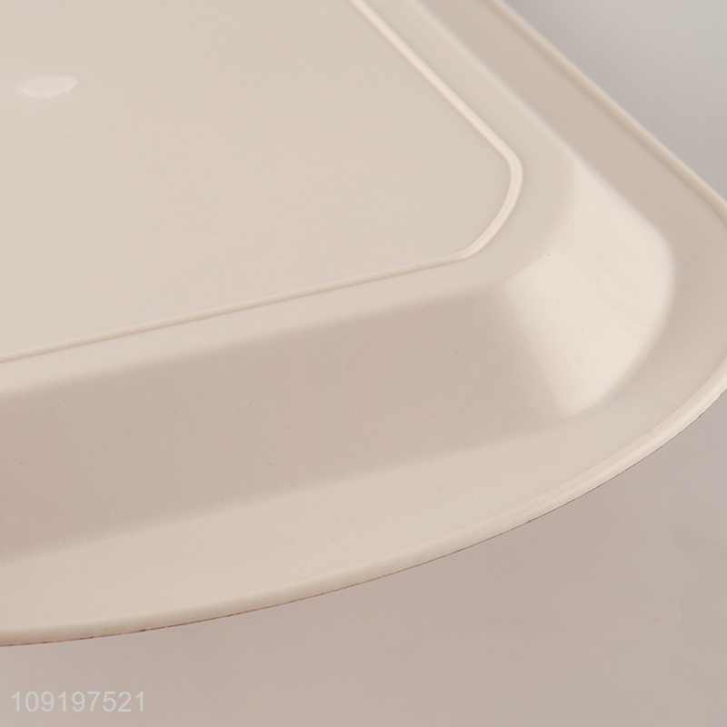 China Imports Plastic Serving Tray Custom Wood Grain Plastic Serving Tray