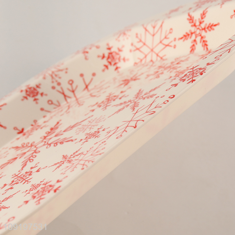 High Quality Plastic Serving Tray Dessert Serving Tray Christmas Platter