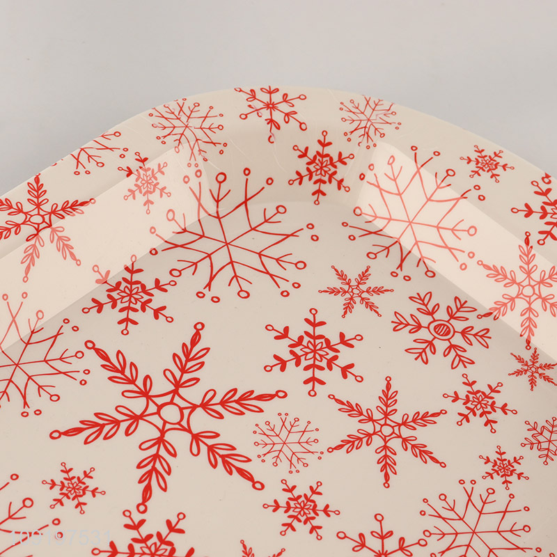 High Quality Plastic Serving Tray Dessert Serving Tray Christmas Platter