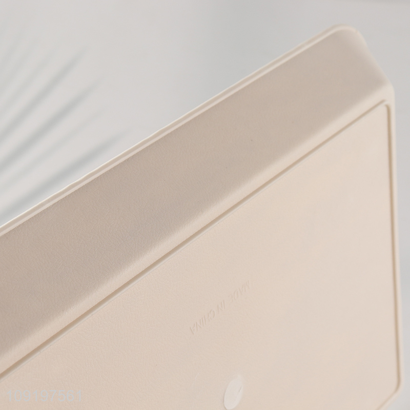 New Arrival Wood Grain Plastic Serving Tray Plastic Serving Platter