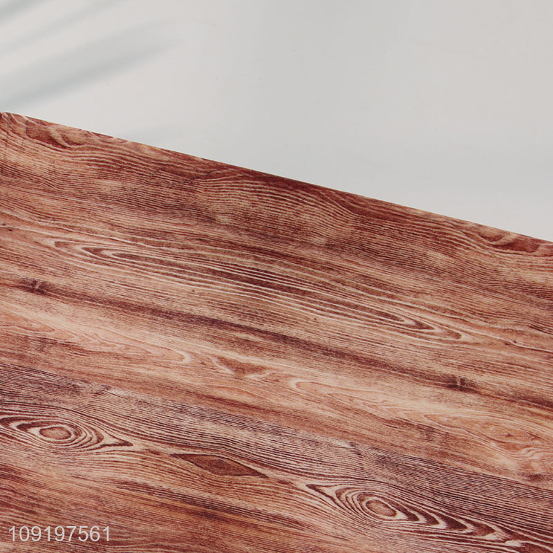 New Arrival Wood Grain Plastic Serving Tray Plastic Serving Platter