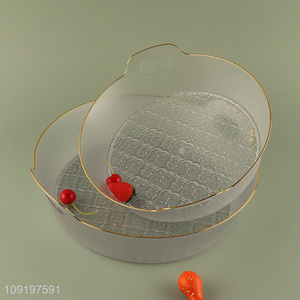 Online Wholesale Plastic Serving Tray Food Serving Tray with Handles