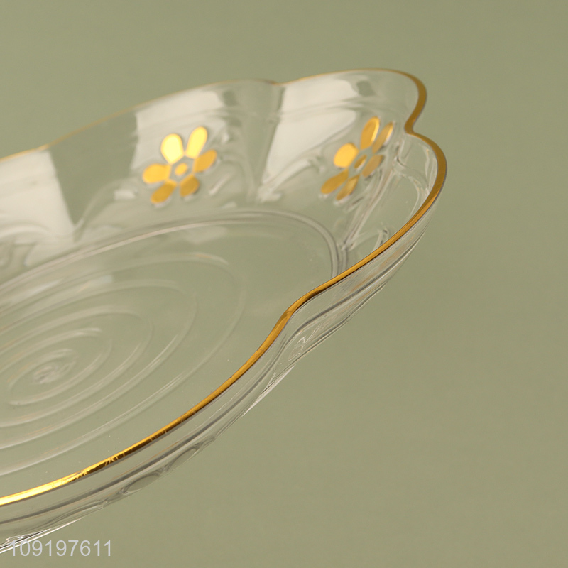 Hot Selling Serving Tray Plastic Serving Platter for Appetizers Fruits