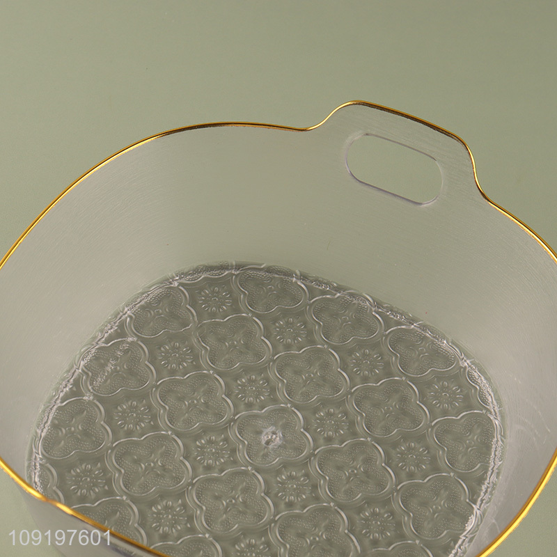 Factory Price Plastic Serving Tray Fruits Serving Tray with Handles