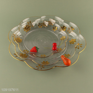 Hot Selling Serving Tray Plastic Serving Platter for Appetizers Fruits