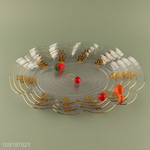 Factory Supply Plastic Serving Tray Food Serving Platter Fruit Plates