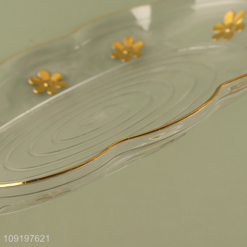 Factory Supply Plastic Serving Tray Food Serving Platter Fruit Plates