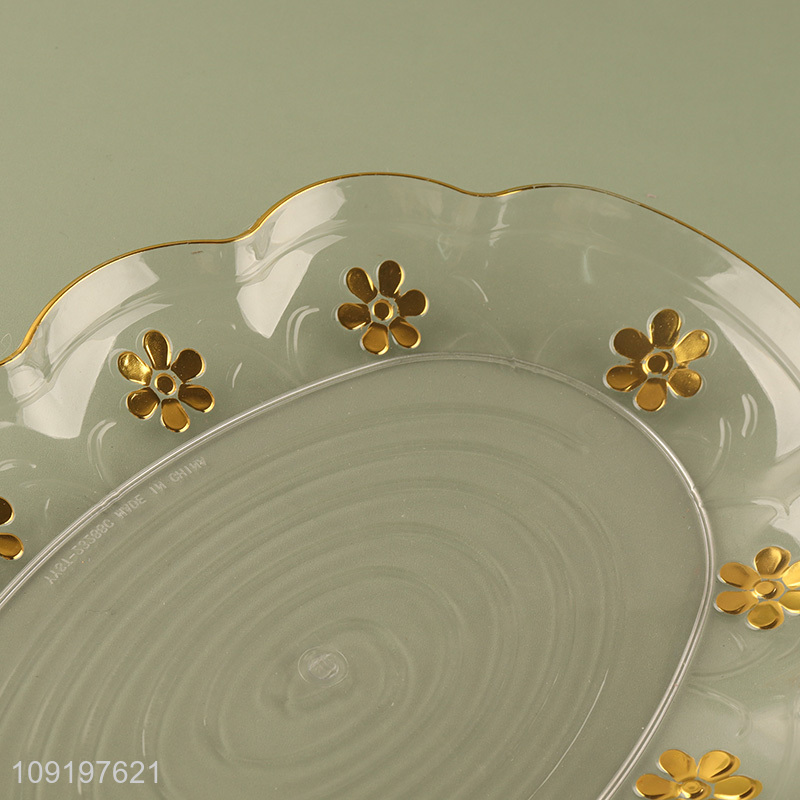 Factory Supply Plastic Serving Tray Food Serving Platter Fruit Plates