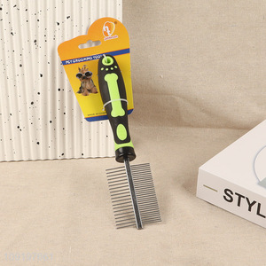 Popular products double-sided pet hair comb pet hair remover brush