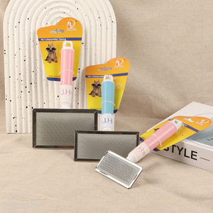 Best selling rectangle pet supplies pet hair comb pet hair remover brush