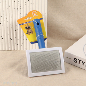 Factory direct sale rectangle pet hair comb pet hair remover brush wholesale