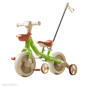 New Product Multifunctional Toddlers Tricycle Kids Balance Bike with Push Handle