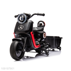 New Product Kids Ride on Cars Electric Motorcycle with LED Lights & Cargo