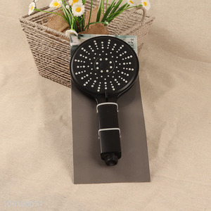 Online wholesale black bathroom accessories handheld high pressure shower head
