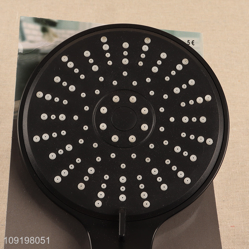 Online wholesale black bathroom accessories handheld high pressure shower head