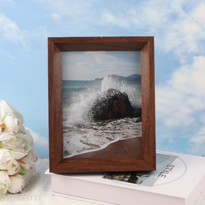 Factory price rectangle desktop standing 6*8inch photo frame picture frame