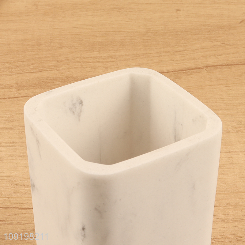 China factory square mouthwash cup toothbrush cup for bathroom accessories