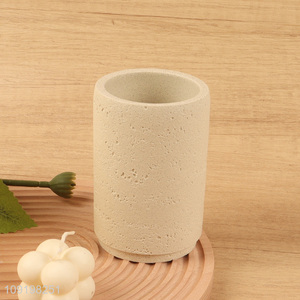 Factory supply round reusable mouthwash cup toothbrush cup for household