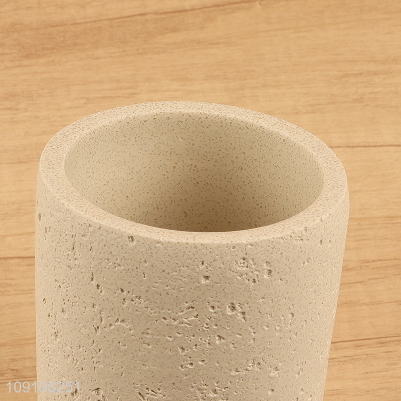 Factory supply round reusable mouthwash cup toothbrush cup for household