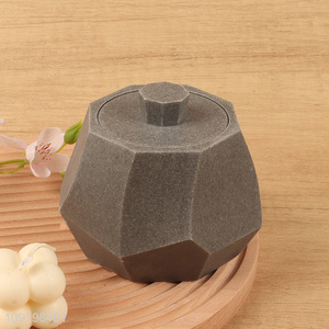 Hot items household cotton swab storage tank storage jar with lid