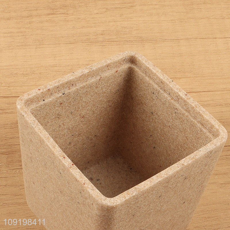 Top products square cotton swab storage tank storage jar with lid