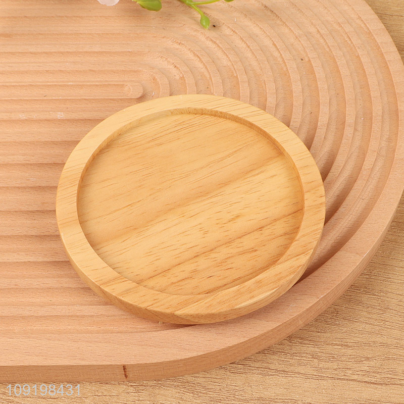 Good price round cotton swab storage tank storage jar with wooden lid