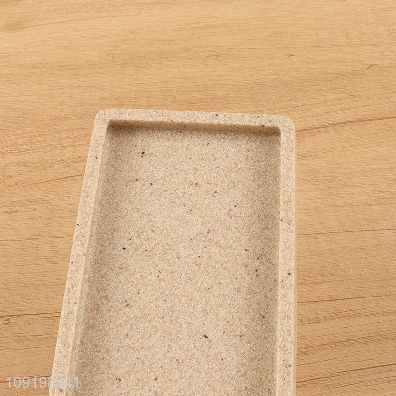 Top quality bathroom accessories rectangle hand sanitizer storage tray