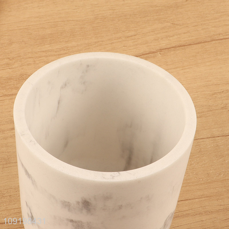 Good price round cotton swab storage tank storage jar with wooden lid