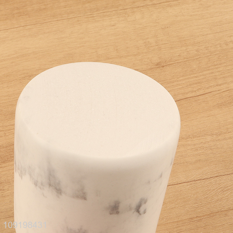 Good price round cotton swab storage tank storage jar with wooden lid