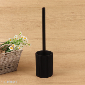 China products black long handle cleaning tool toilet brush with holder