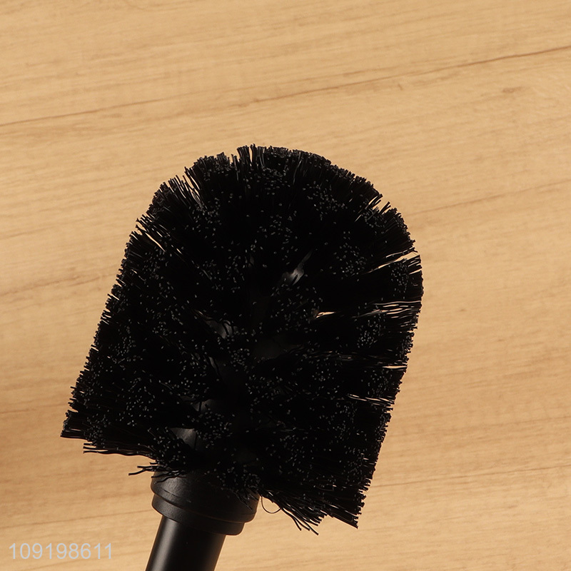 China products black long handle cleaning tool toilet brush with holder